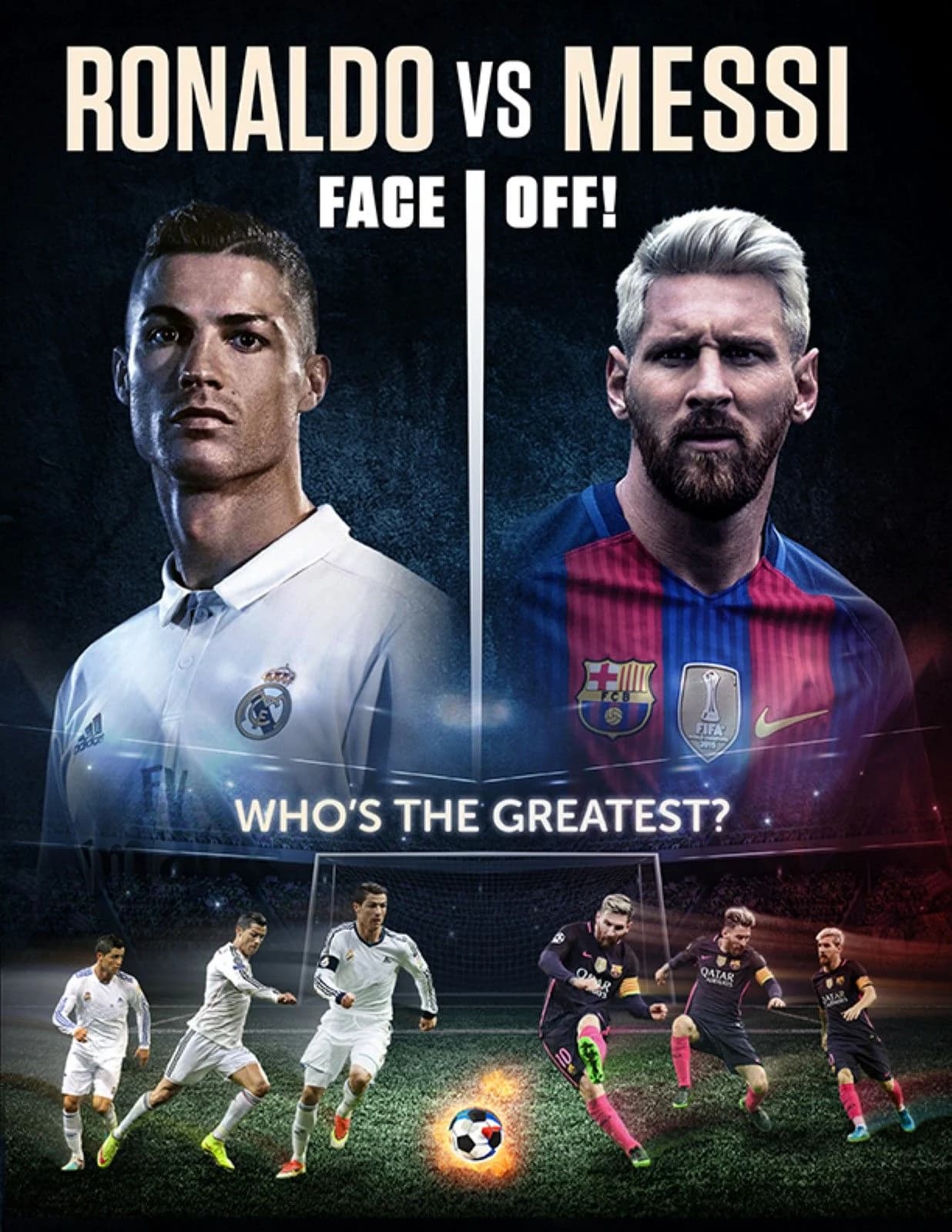 Ronaldo vs Messi : Face à face - Cover