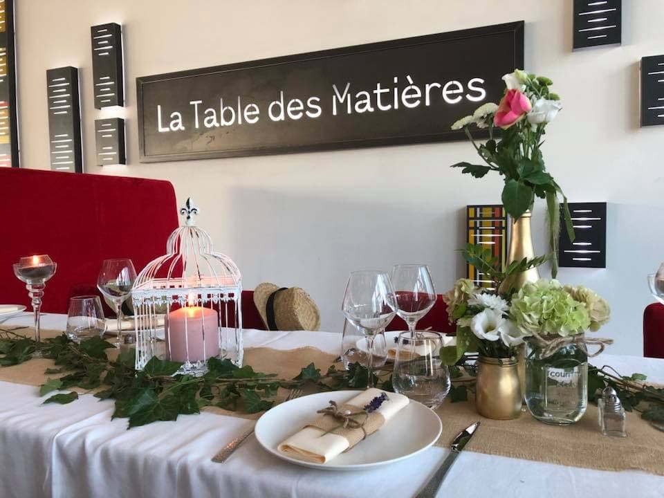 La Table des Matieres - Cover