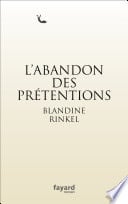 L'abandon des prétentions - Cover