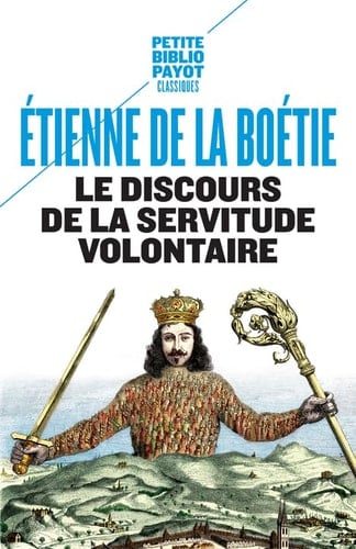 Le discours de la servitude volontaire - Cover