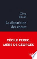 La disparition des choses - Cover