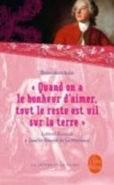 " Quand on a le bonheur d'aimer, tout le reste est vil sur la terre " - Cover