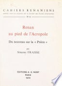 Renan au pied de l'Acropole - Cover