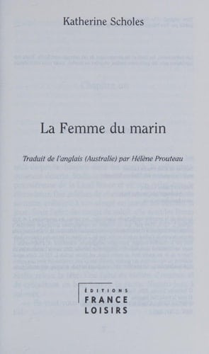 La Femme Du Marin - Cover