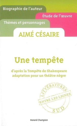 Aimé Césaire, Une tempête - Cover