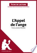 L'Appel de l'ange de Guillaume Musso (Fiche de lecture) - Cover