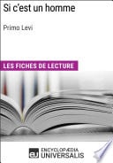 Si c'est un homme de Primo Levi - Cover