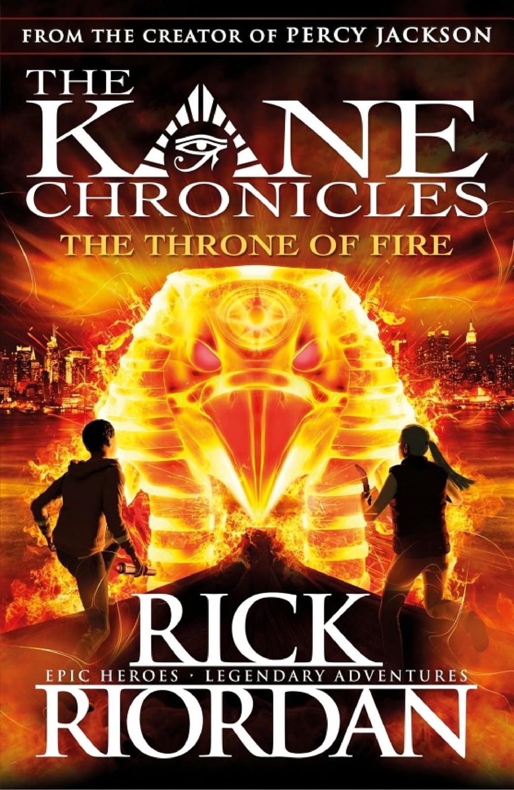 The Throne of Fire (The Kane Chronicles Book 2) - Cover