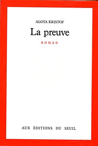 La Preuve - Cover