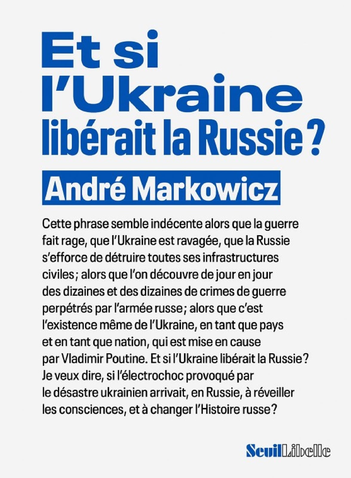 Et si l'Ukraine libérait la Russie ? - Cover