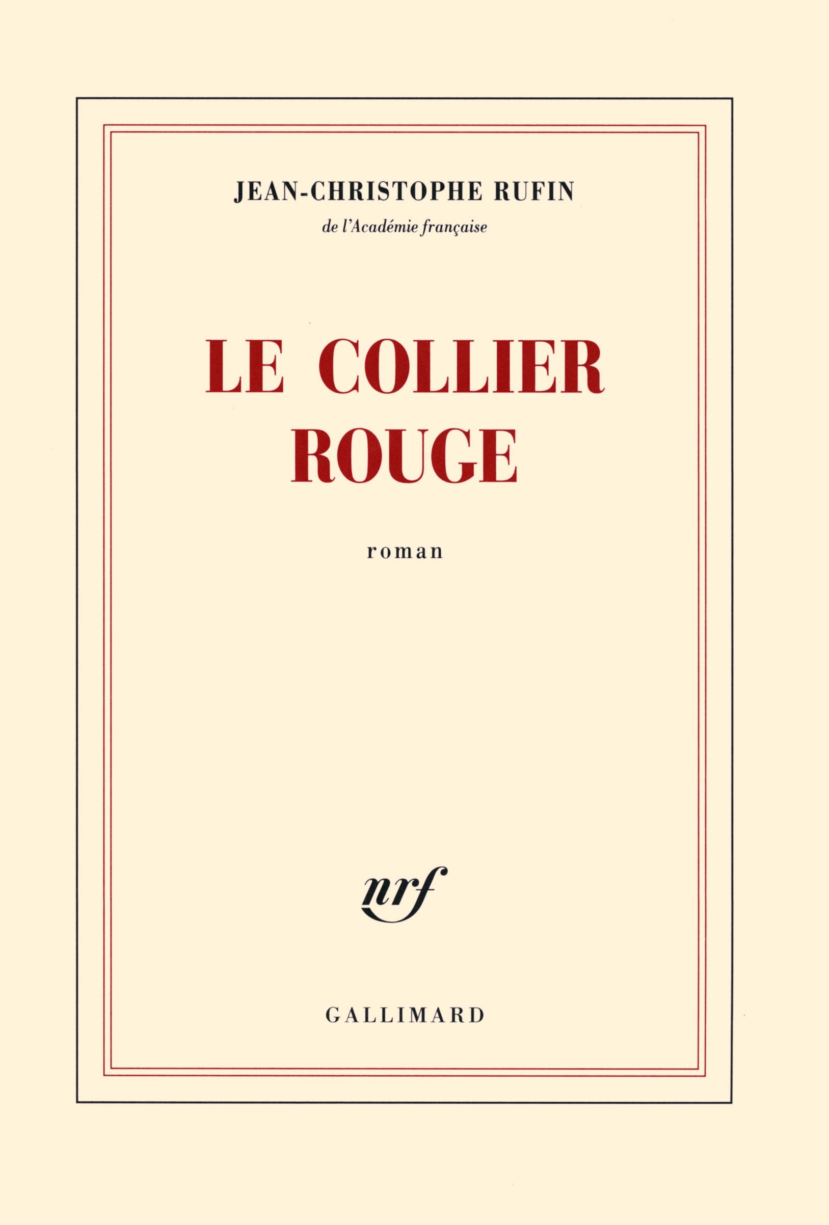 Le collier rouge - Cover