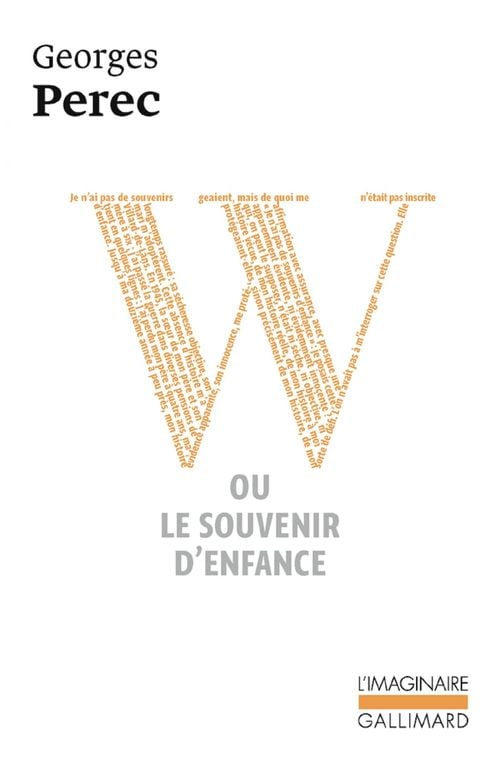 W ou Le souvenir d'enfance - Cover