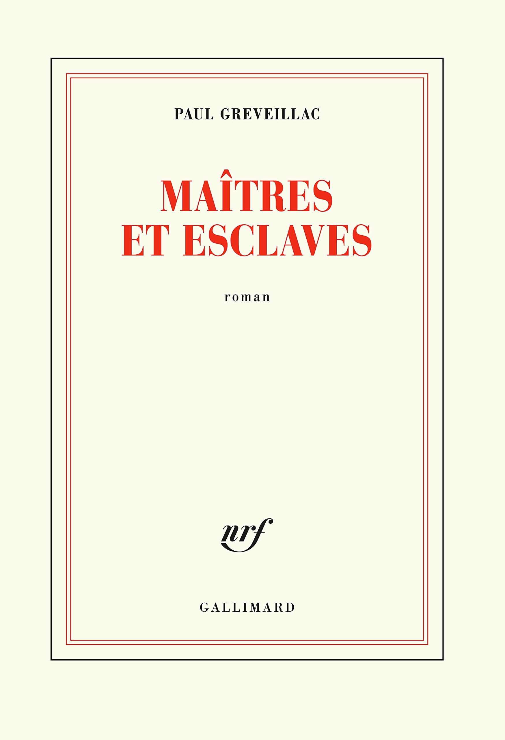 Maîtres et esclaves - Cover
