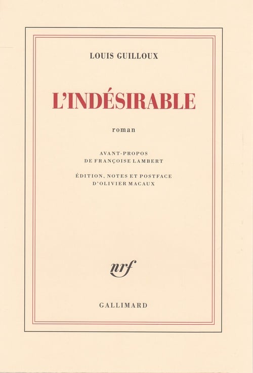 L'Indésirable - Cover