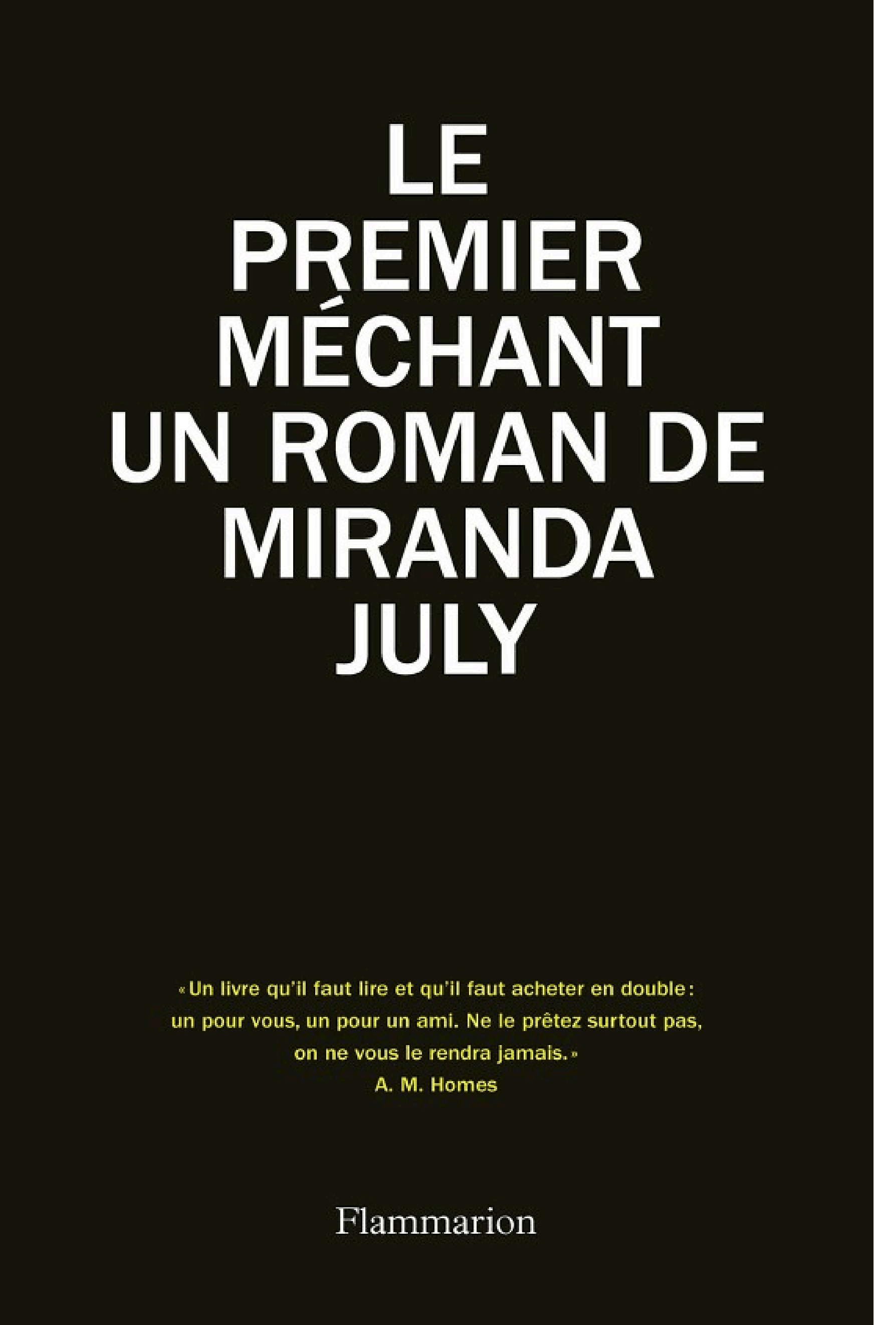 Le premier méchant - Cover