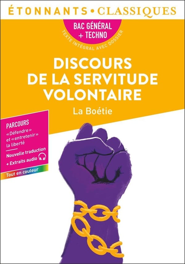 Discours de la servitude volontaire - Bac 2026 - Cover