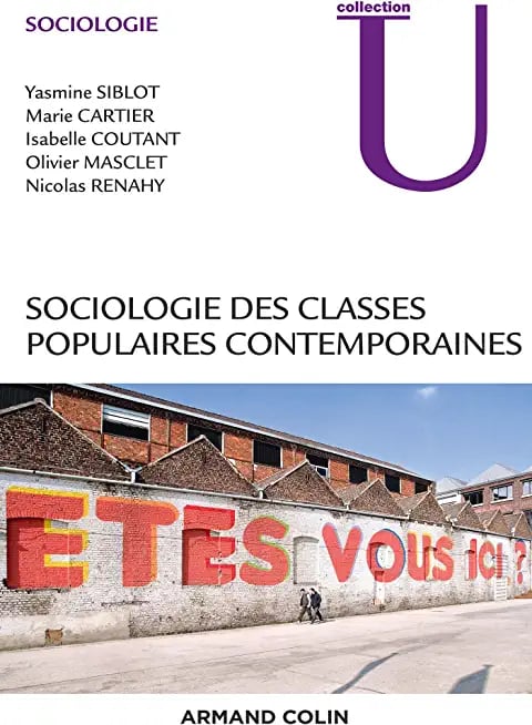 Sociologie des classes populaires contemporaines - Cover