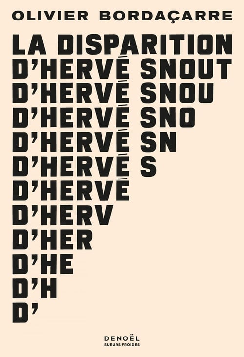 La Disparition d’Hervé Snout - Cover