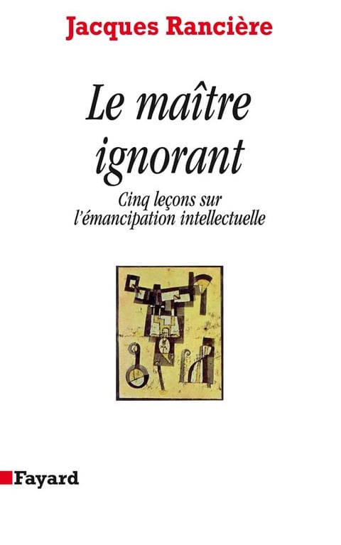 Le Maître ignorant - Cover