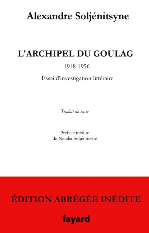 L'Archipel du Goulag - édition abrégée inédite - Cover