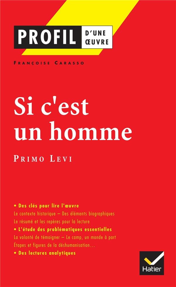 Si c'est un homme (1947), Primo Levi - Cover