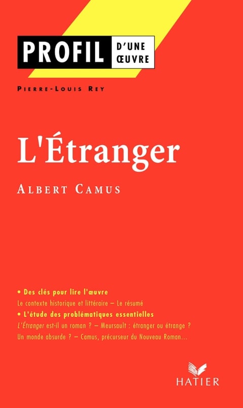 Profil - Camus (Albert) : L'Etranger - Cover