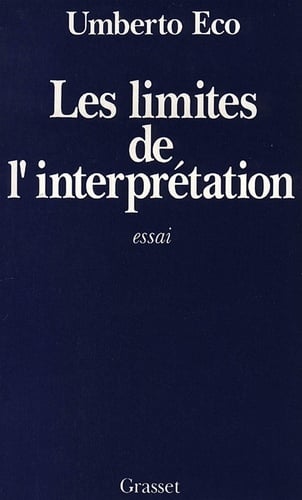 Les limites de l'interprétation - Cover