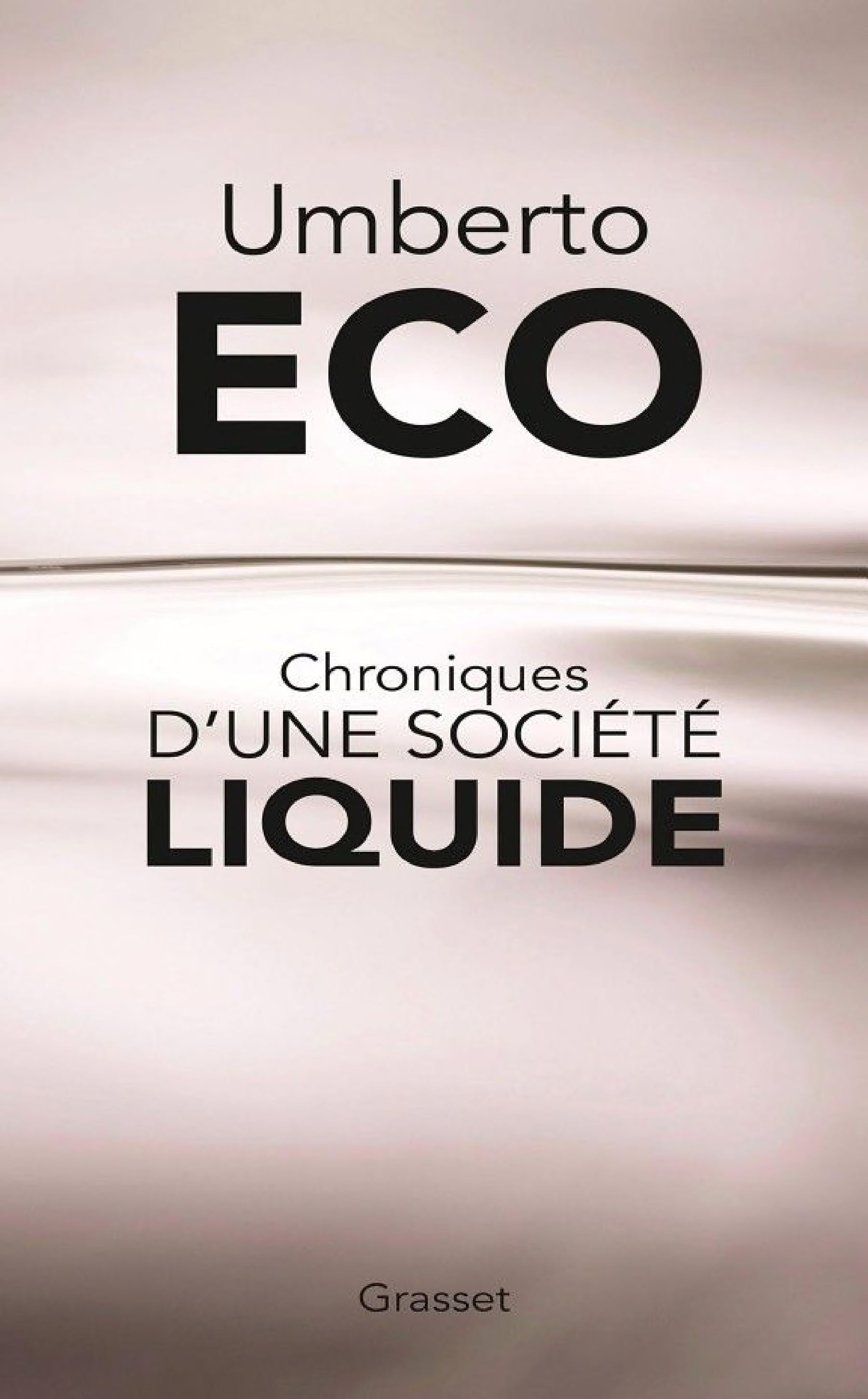 Chroniques d'une société liquide - Cover