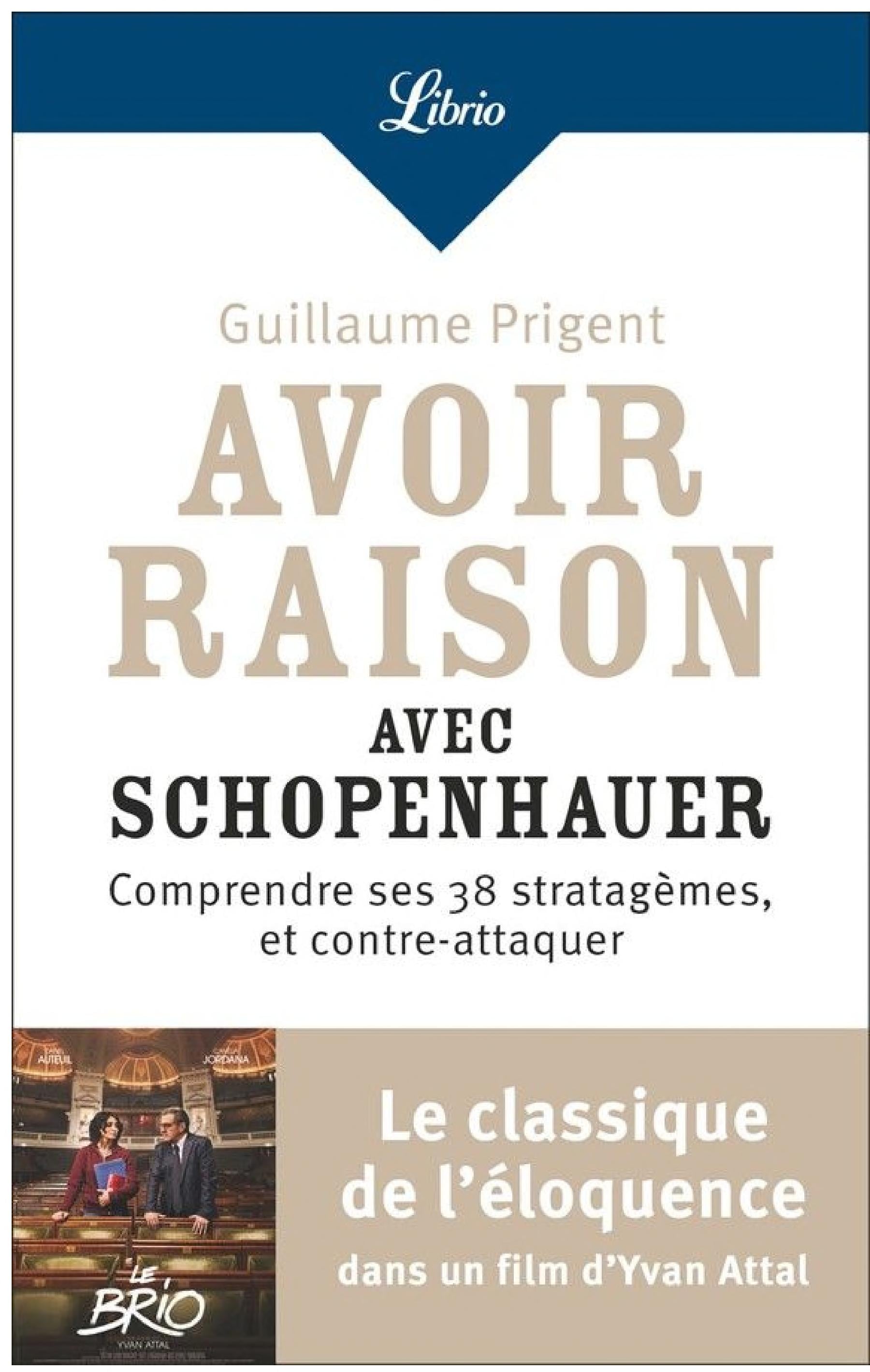 Avoir raison avec Schopenhauer - Cover