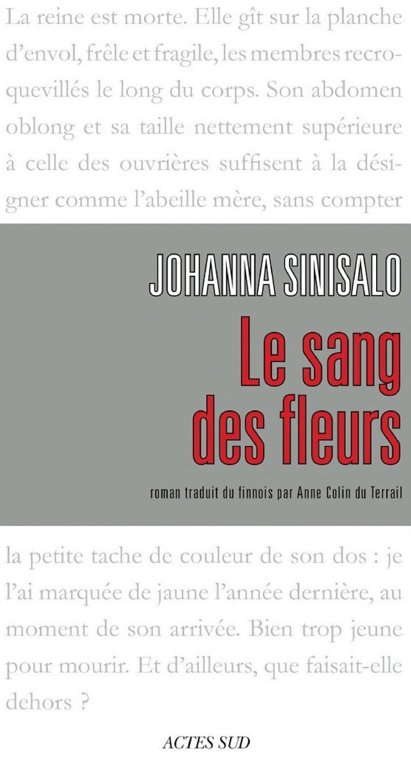 Le Sang des fleurs - Cover