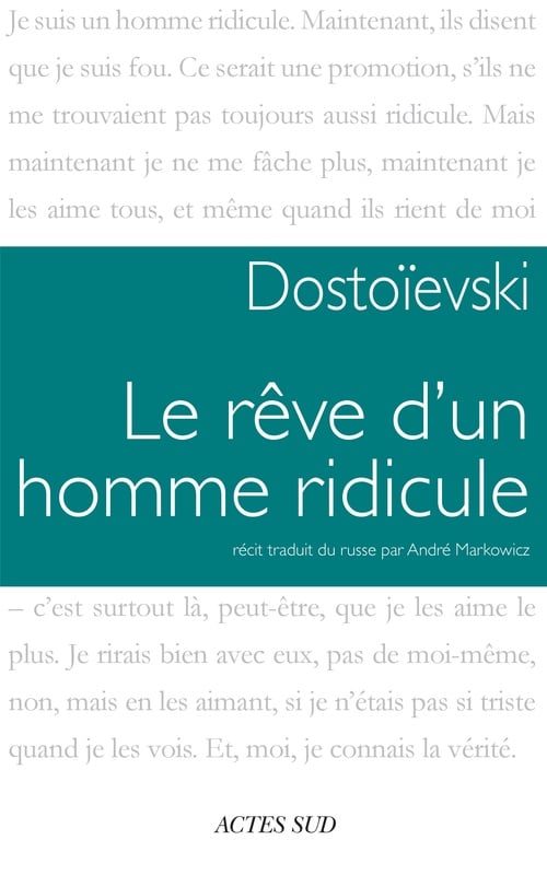 Le rêve d'un homme ridicule - Cover