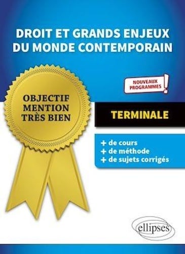 Droit et grands enjeux du monde contemporain - Terminale - Cover