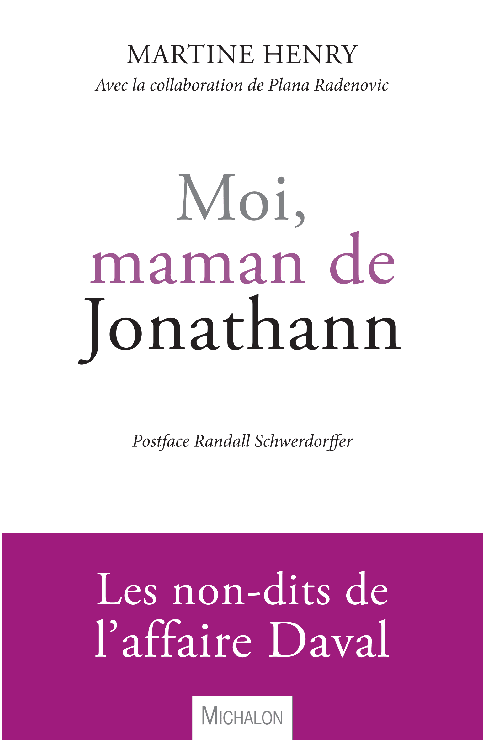 Moi, maman de Jonathann - Cover
