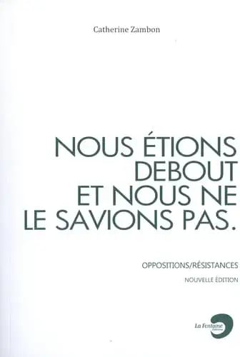 Nous étions debout et nous ne le savions pas - Cover