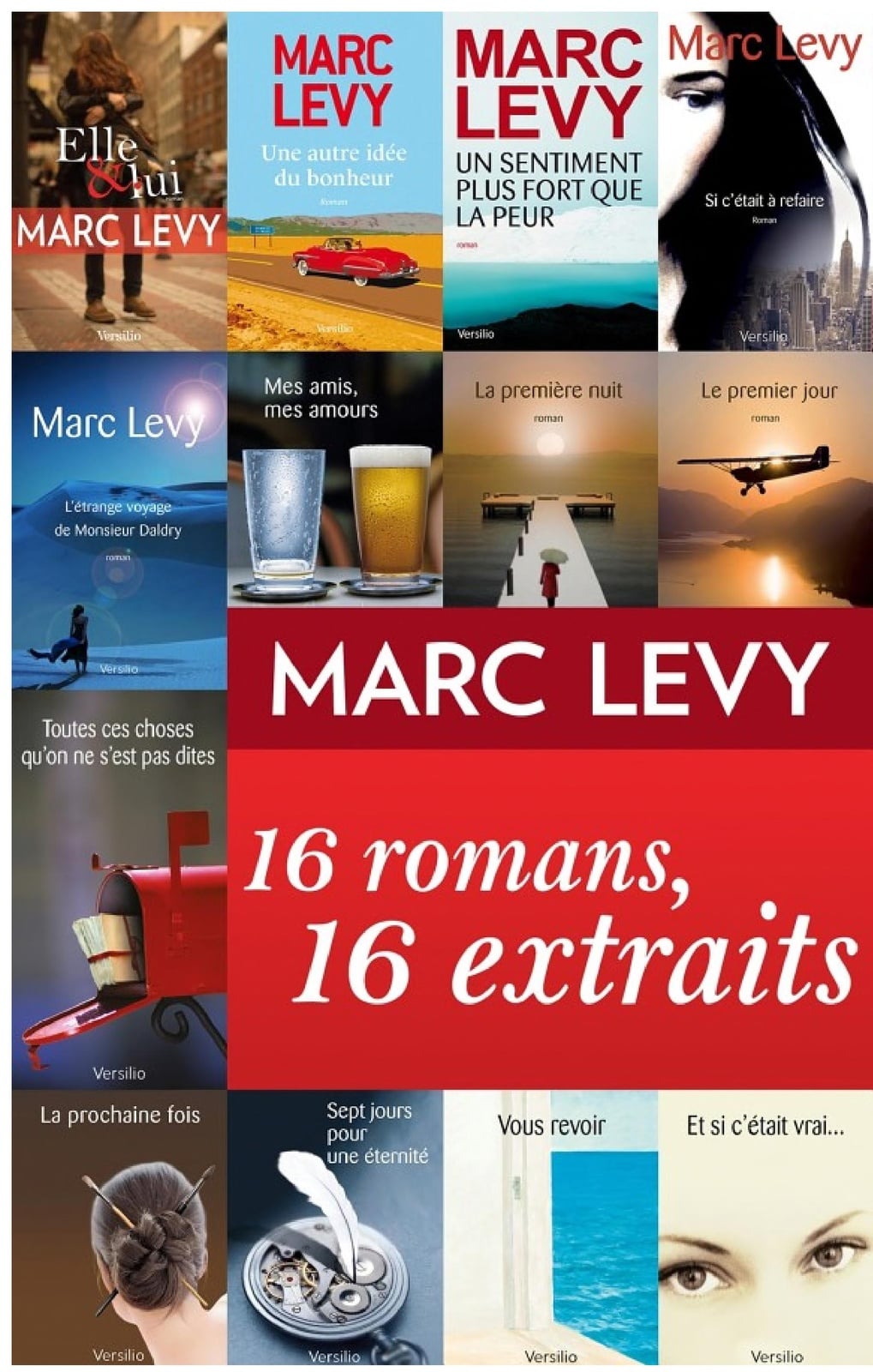 Marc Levy : 16 romans, 16 extraits - Cover