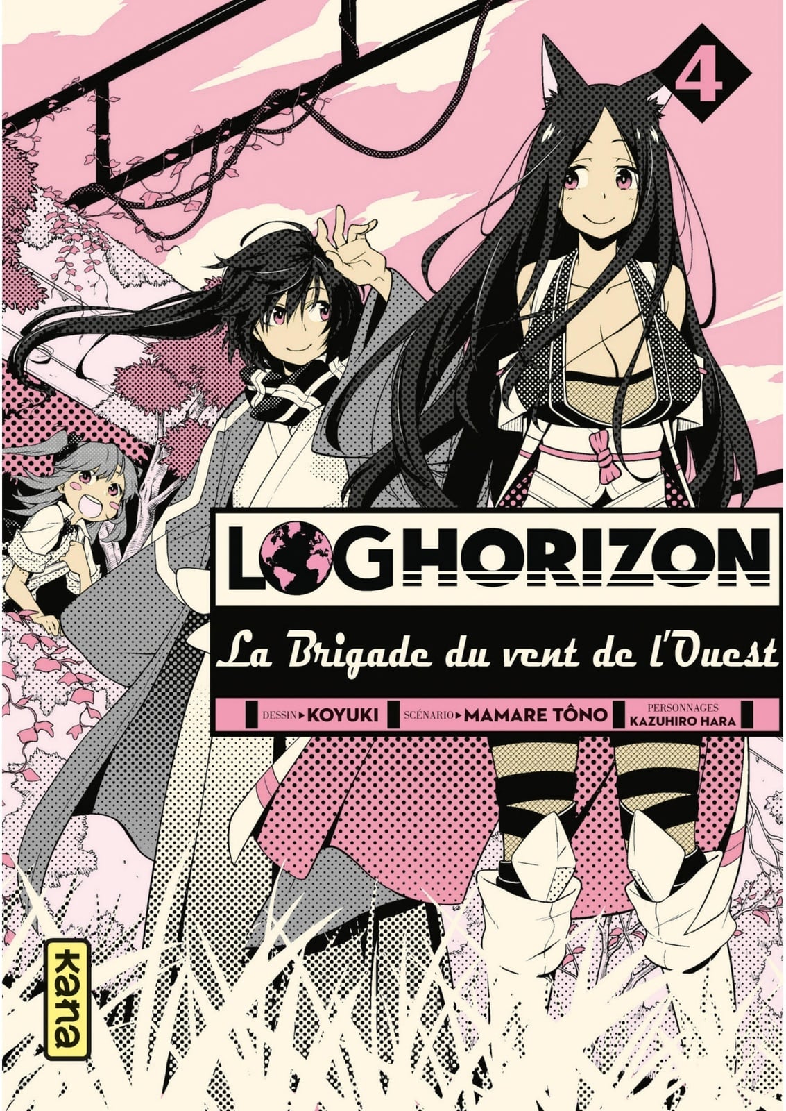 Log Horizon La Brigade du vent de l'ouest - Tome 4 - Cover