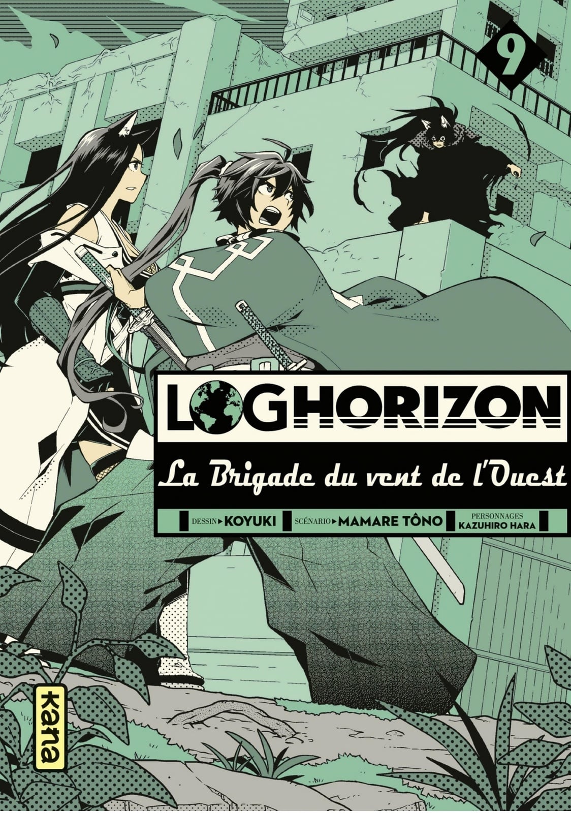 Log Horizon la brigade du vent de l'ouest, tome 9 - Cover