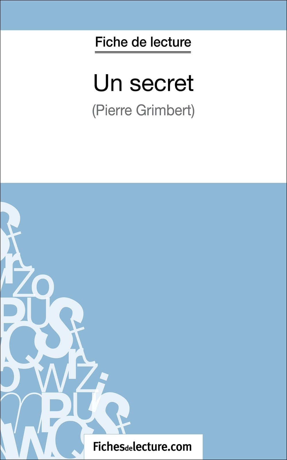Un secret - Philippe Grimbert (Fiche de lecture) - Cover