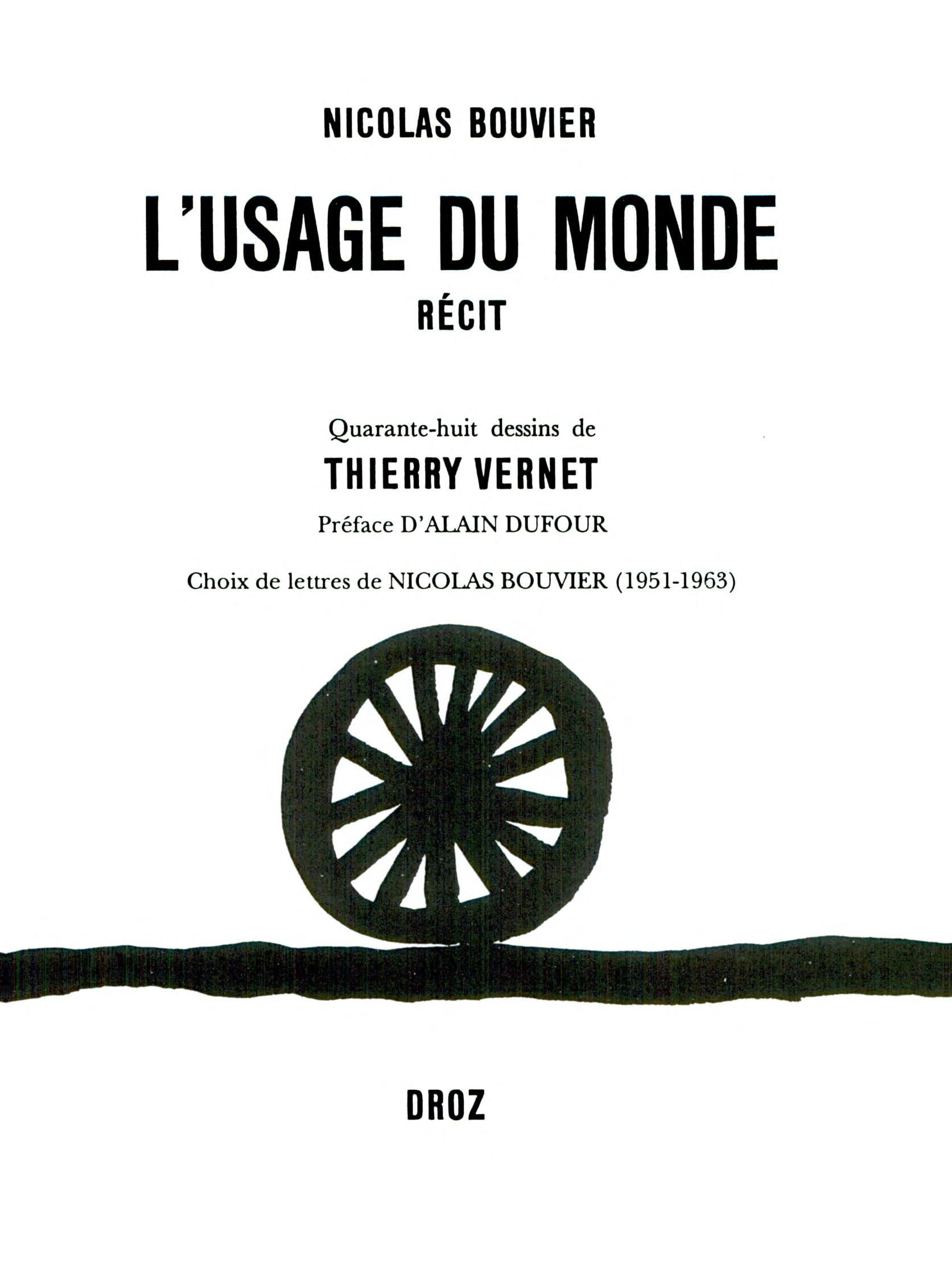 L'usage du monde: Récit (VARIA) (French Edition) - Cover