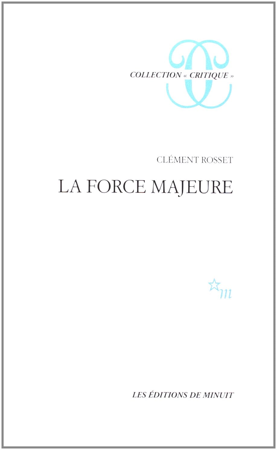 La force majeure - Cover