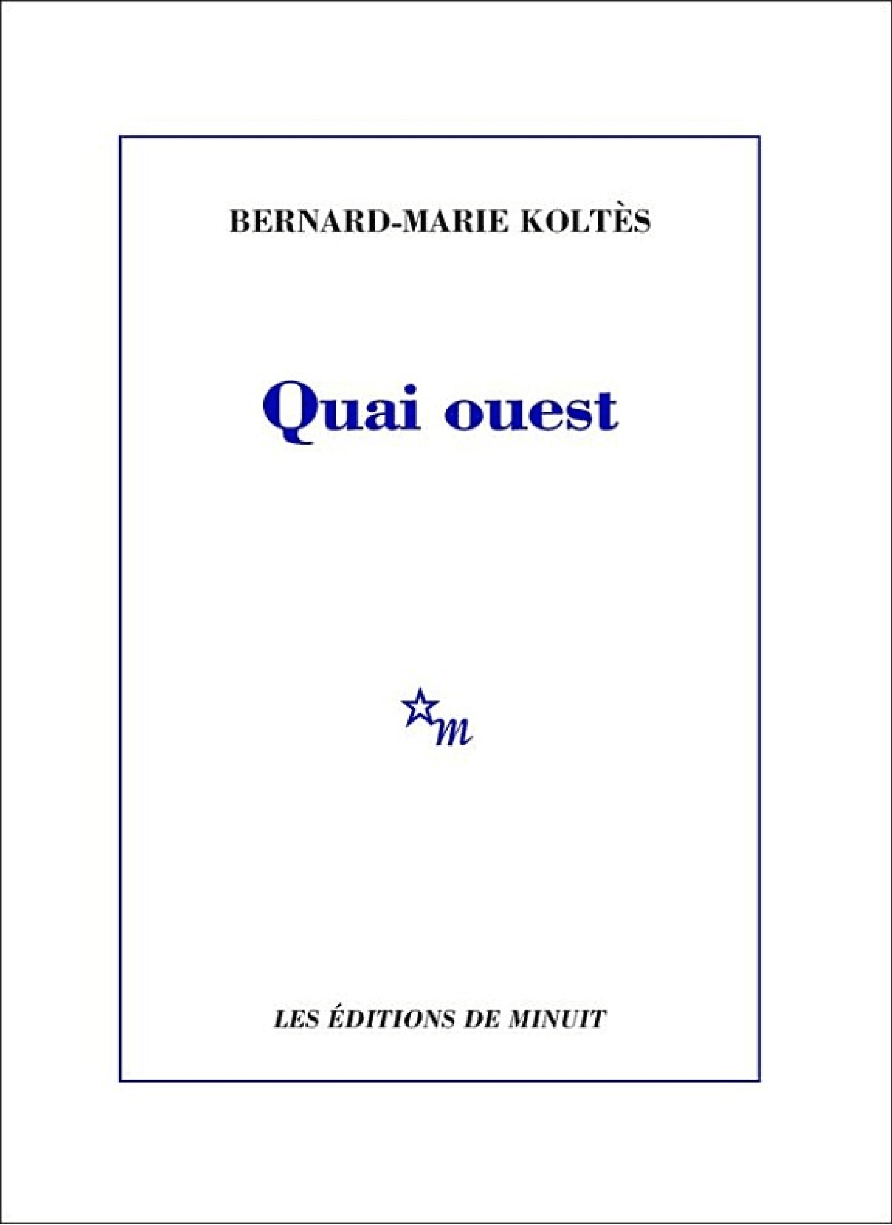 Quai ouest - Cover