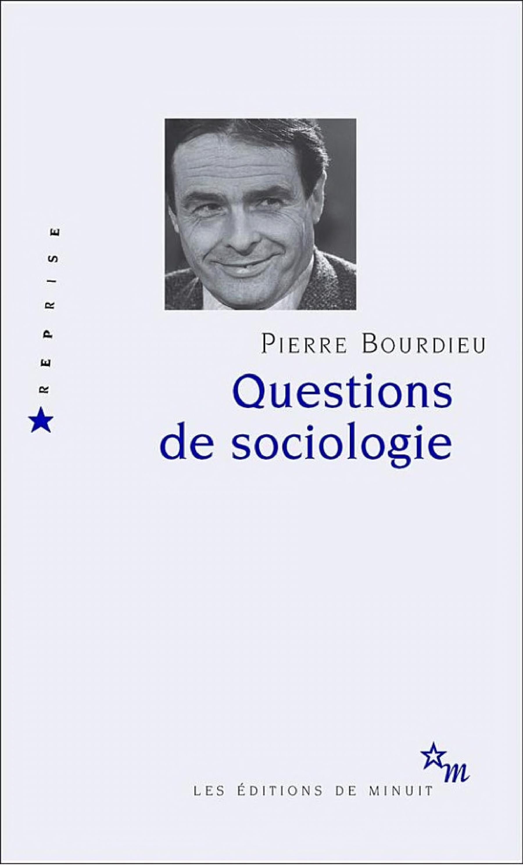 Questions de sociologie - Cover