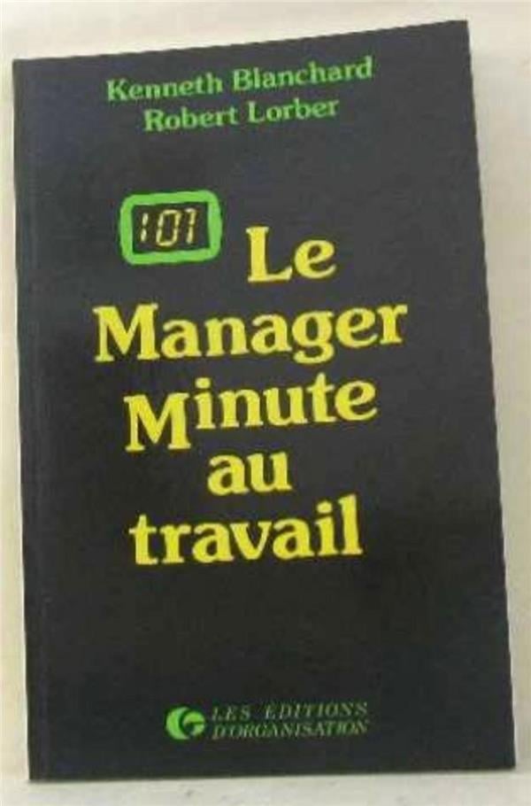 Le manager minute au travail - Cover
