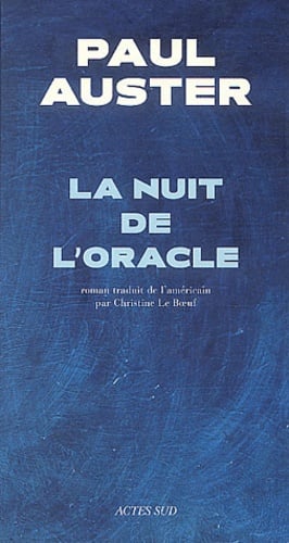 La nuit de l'oracle - Cover
