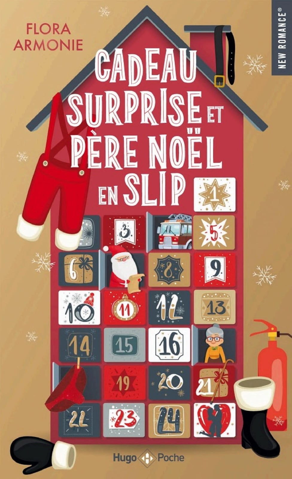 Cadeau surprise et père Noël en slip - Cover