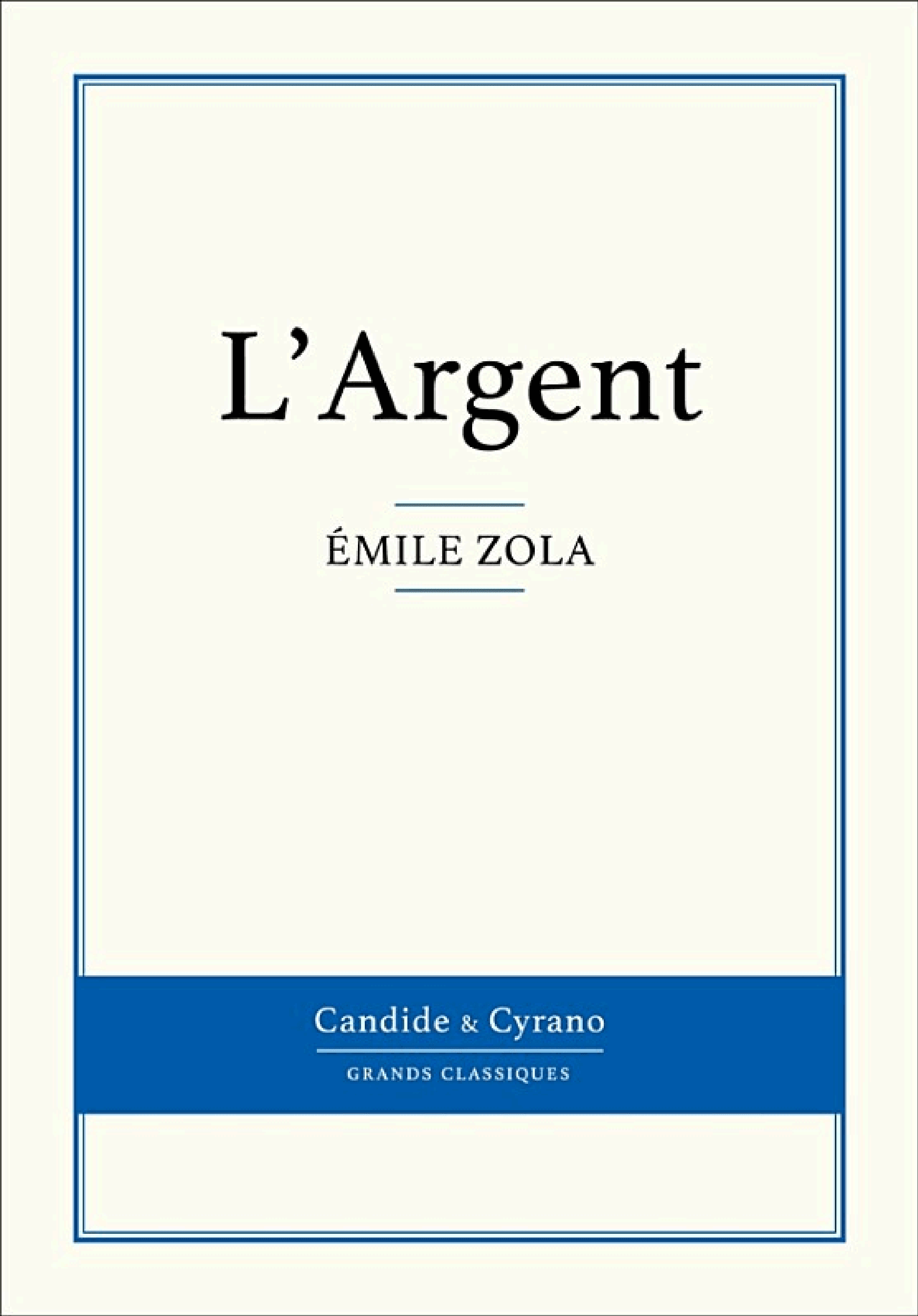 L'Argent - Cover