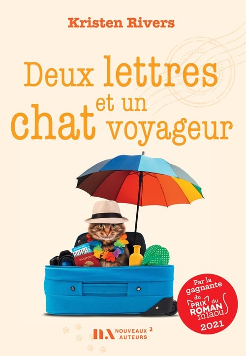 Deux lettres et un chat voyageur - Gagnant du Prix du roman Miaou 2021 - Cover