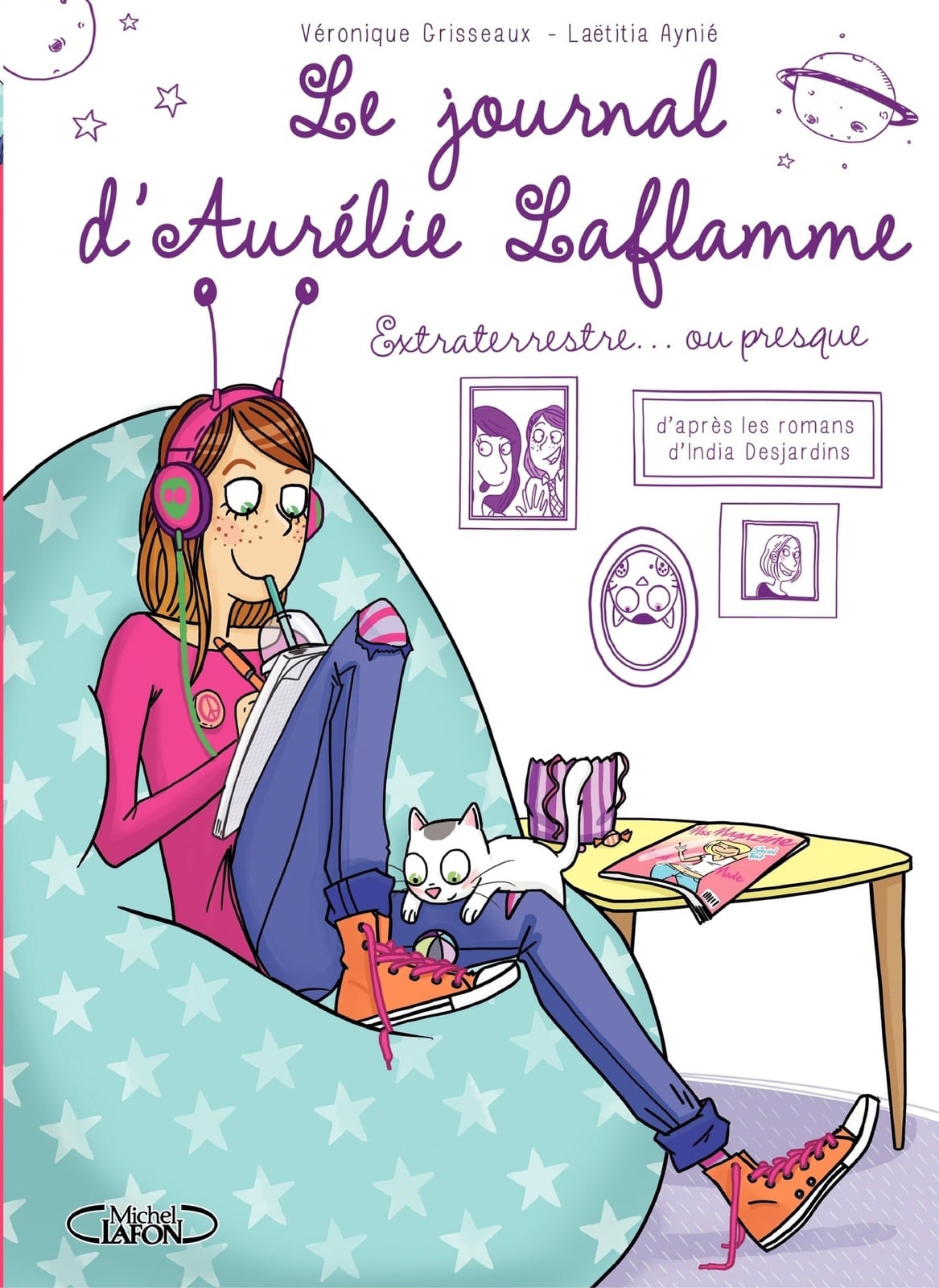 Le Journal d'Aurélie Laflamme - Tome 1 - Extraterrestre... ou presque ! - Version quebecoise - Cover
