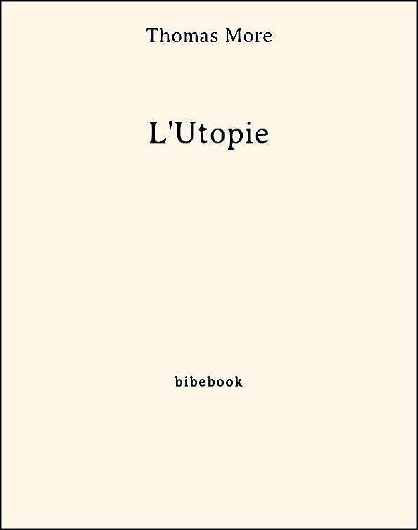 L'Utopie - Cover