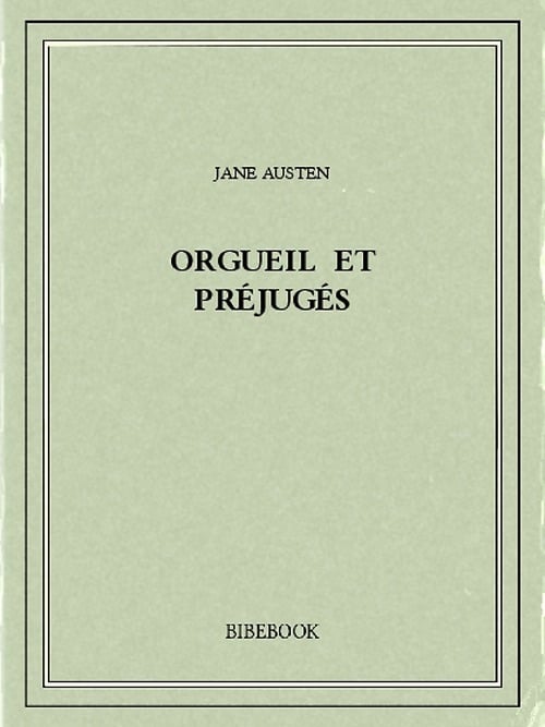 Orgueil et préjugés - Cover